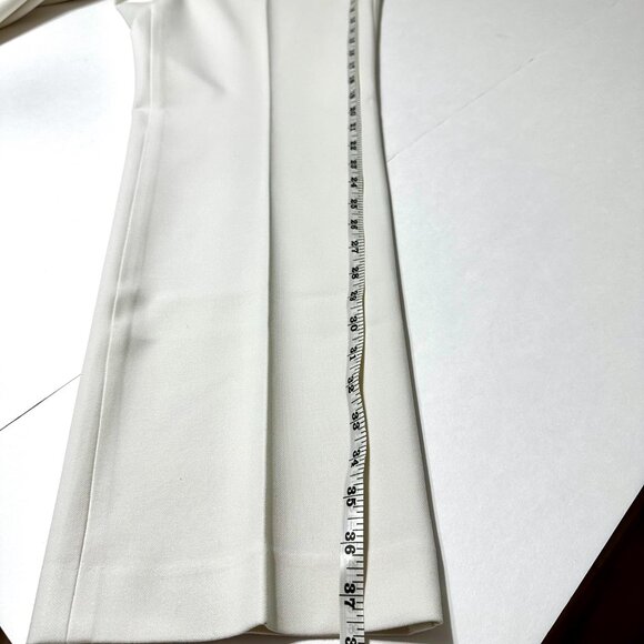 Talbots Signature Dress Pants Ivory Rayon Blend Size 10 Petite Preowned - Picture 3 of 11